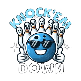 Bowling Funny Knock'em Down T-Shirt