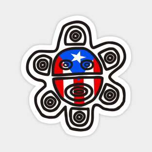 Sol Taino Symbol Puerto Rico Boricua Boriken Puerto Rican Flag Magnet