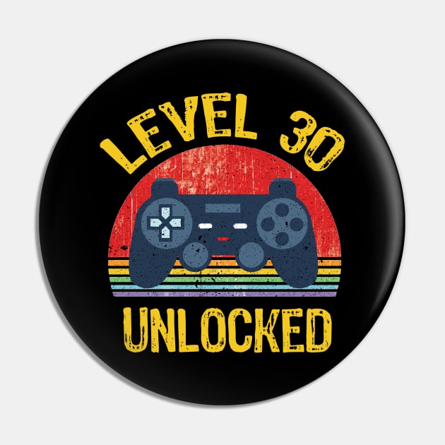 level 30 unlocked gift Pin by GraphicTeeArt