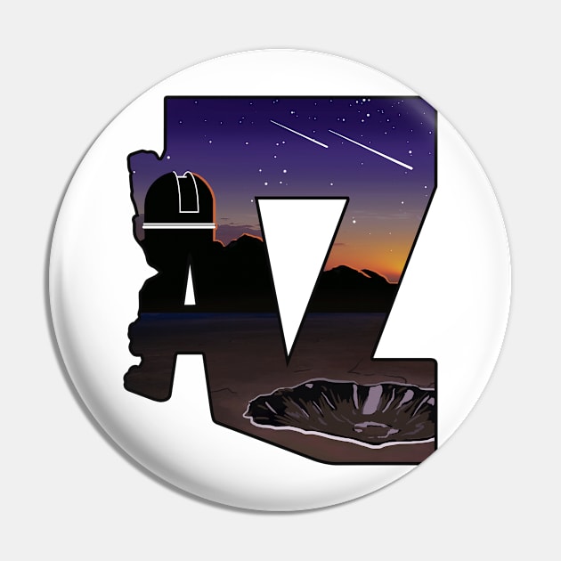 Space by State: Arizona Pin by photon_illustration