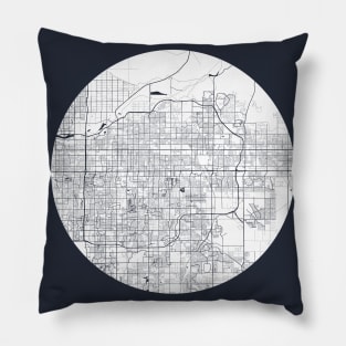 Mesa, USA City Map - Full Moon Pillow