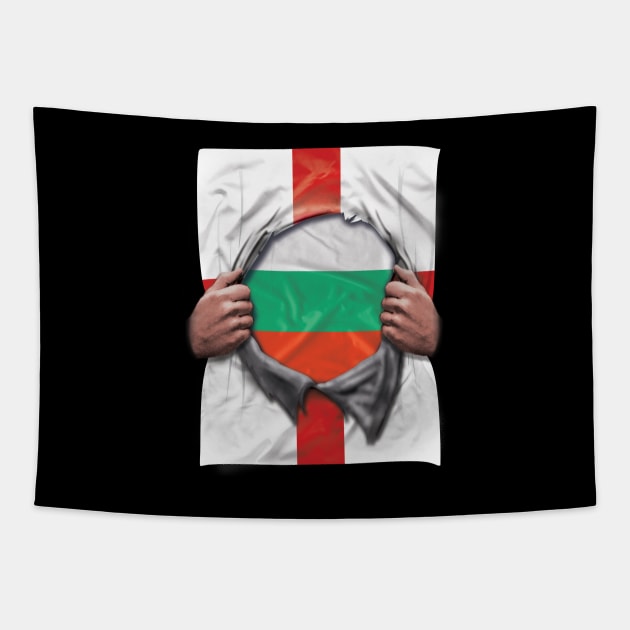 Bulgaria Flag English Flag Ripped - Gift for Bulgarian From Bulgaria Tapestry by Country Flags