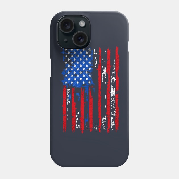 FLAG AMERICA 4 JULY PROUD Phone Case by JOISDRAW ART