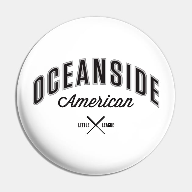 OALL Uniform Logo (Black) Pin by Oceanside American Little League