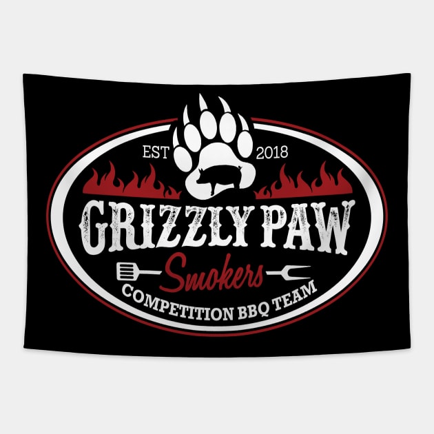 Grizzly Paw Smokers Tapestry by Deckacards