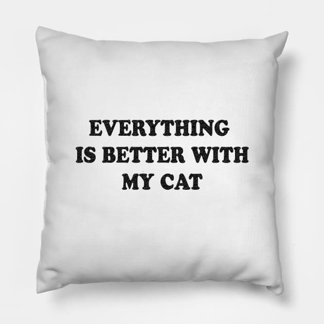 Everything is better with my cat Pillow by lmohib