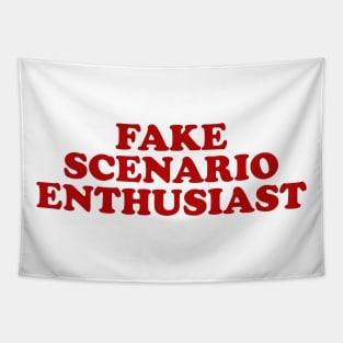 Fake Scenario Enthusiast Top y2k Tapestry