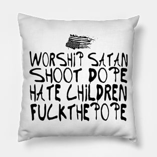 Punk Rock Graffiti Pillow