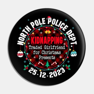 North Pole Police Dept Traded Girlfriend Christmas Pin