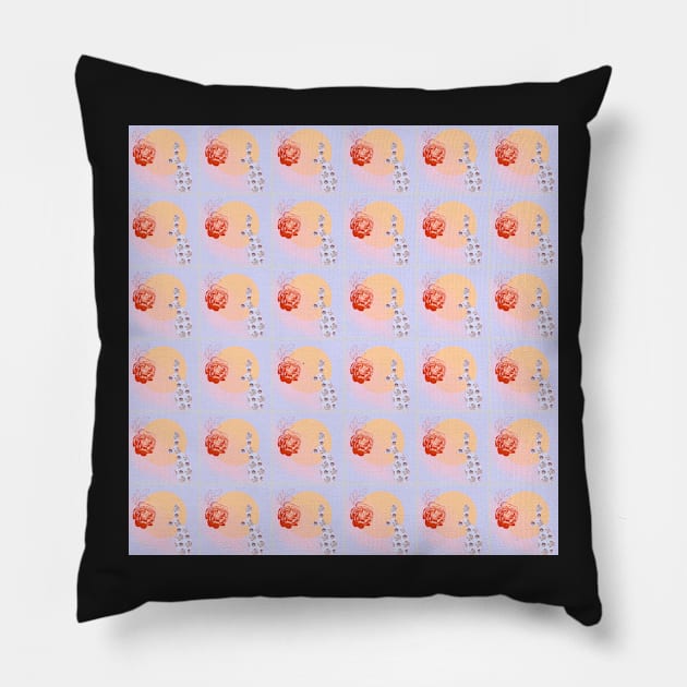 A night in a rose garden Pillow by Amalus-files