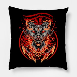 Egyptian Satanic Cat Pillow