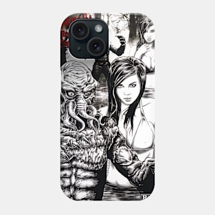 Cthulhu From the Black Lagoon poster 2 Phone Case