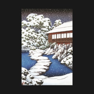 The Mansion in Fukagawa by Kawase Hasui T-Shirt