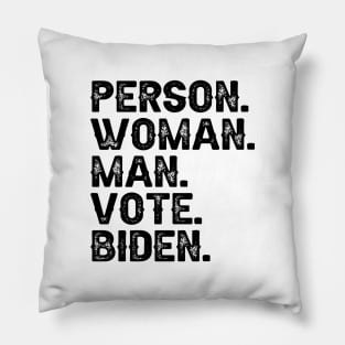 Person Man Woman Vote Biden Pillow