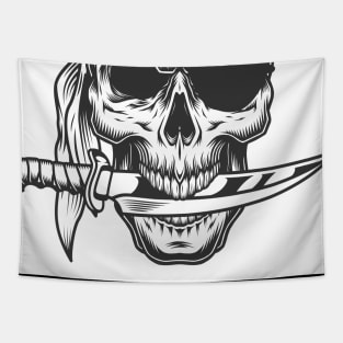 Skull Face Tapestry