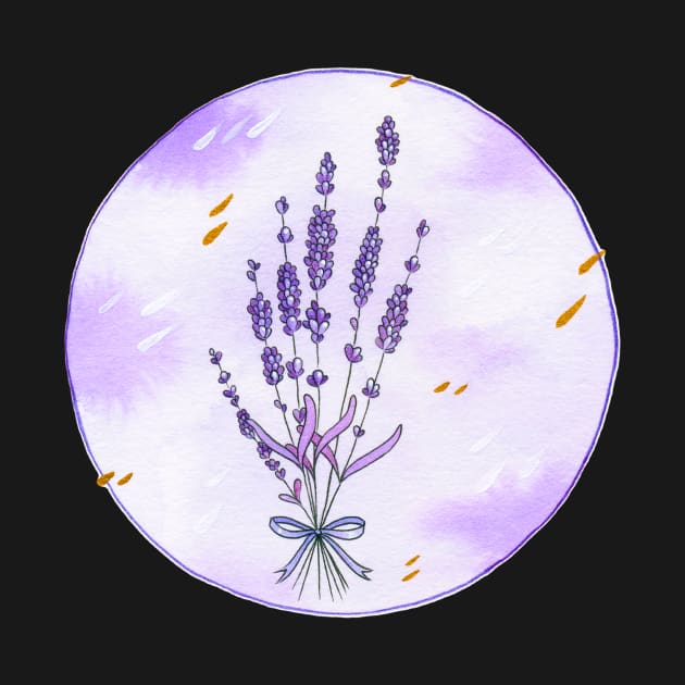 Lavender circle by Leonie Jonk