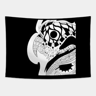 mexican parrot the loro cool kawaii bird Tapestry