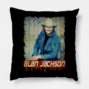 Alan Jackson Vintage Pillow