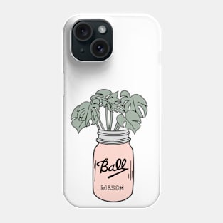 Jar with palm leaves Phone Case