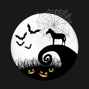 Zebra and moon halloween T-Shirt