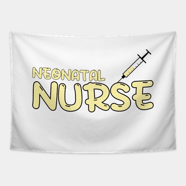 Neonatal Nurse Yellow Tapestry by MedicineIsHard