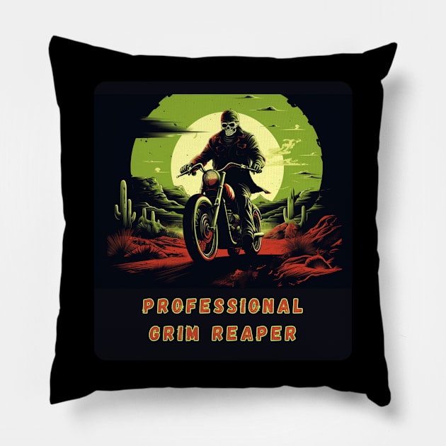 Professional Grim Reaper Pillow by baseCompass