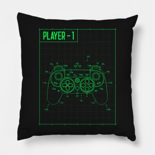 Player 1 Gaming Controller Pillow