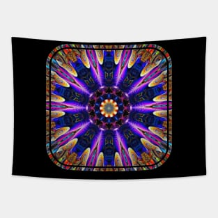 Colorful Abstract Mandala Tapestry