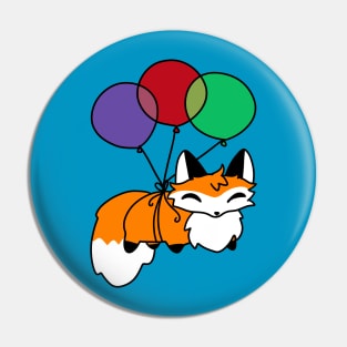 Fluffy Balloon Fox Pin