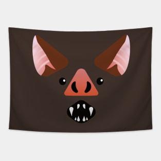 Halloween Vampire Bat Face Costume Tapestry