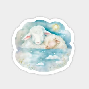 Sleeping lamb Magnet