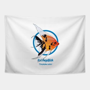 Koi Angelfish Tapestry