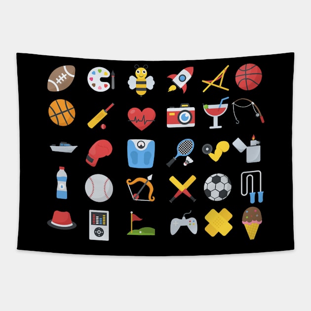 Emoji Tapestry by adeeb0