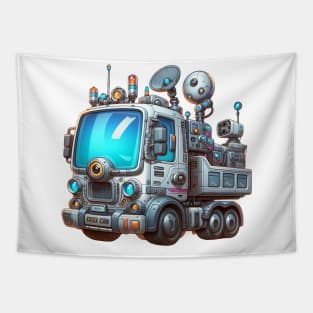 Futuristic Cyber Truck Tapestry