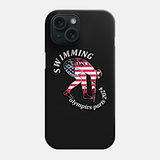 swimming paris 2024 Phone Case