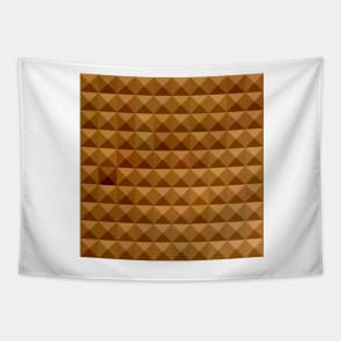 Bronze Brown Abstract Low Polygon Background Tapestry