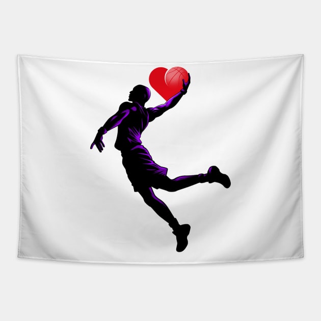 Love Basketball Tapestry by albertocubatas