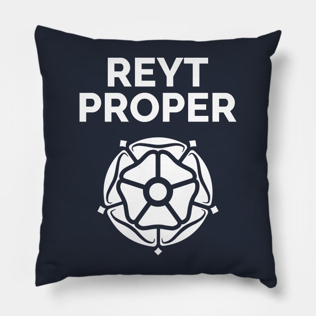 Reyt Proper Yorkshire Rose Pillow by Yorkshire Stuff