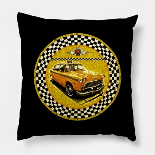 Checker Taxi Pillow