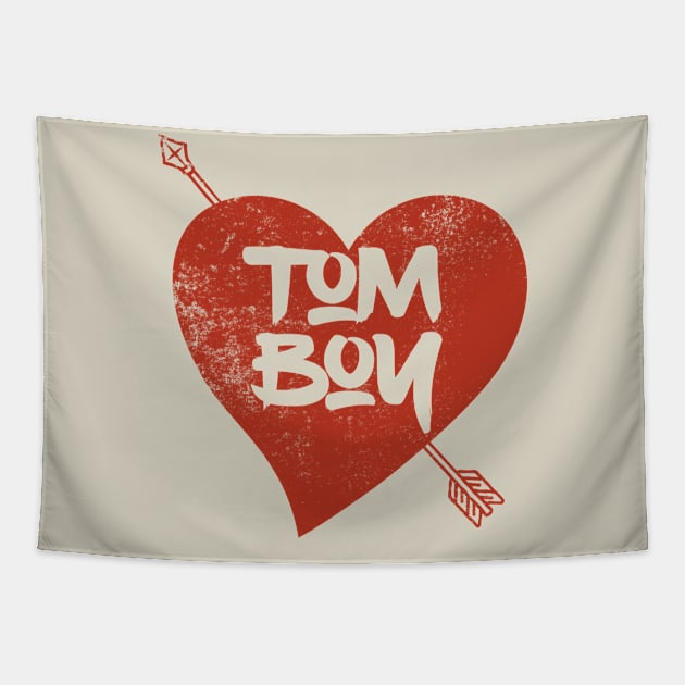 Tomboy Arrow Through Heart Tapestry by SunGraphicsLab