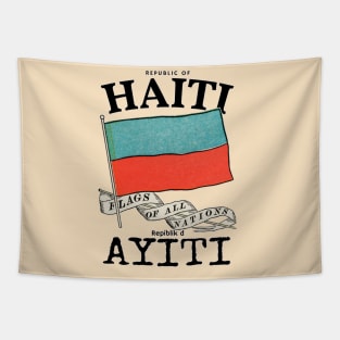 Antique Flag of Haiti Tapestry