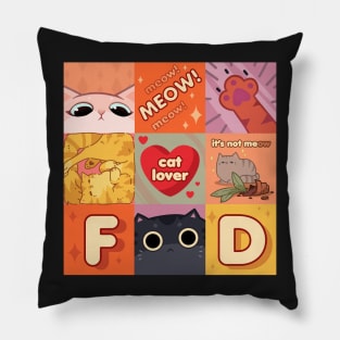 Cat lover pattern Pillow