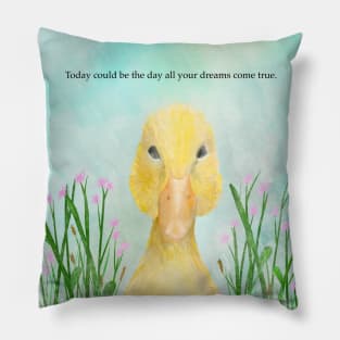 Dreams come true, a ray of hope, spirt animals, spring Pillow