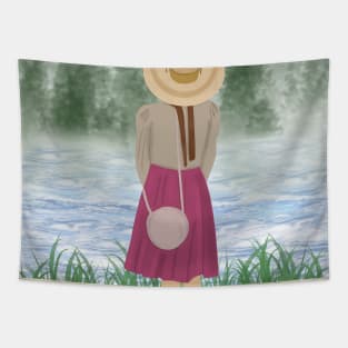 River girl Tapestry