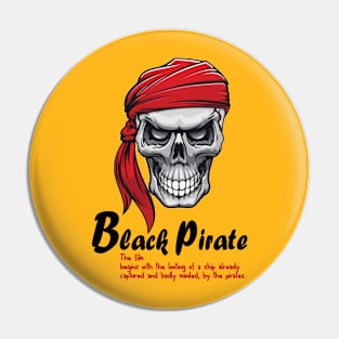 black pirate Pin