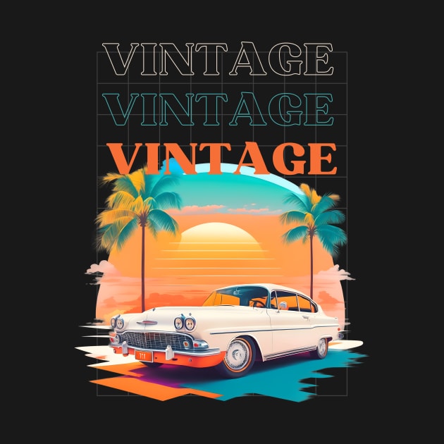 Vintage Car by KreativPix