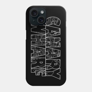 Canary Wharf Street Map Phone Case