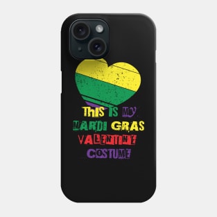 This is my mardi gras valentine costume Phone Case