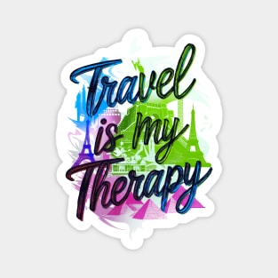 Travel is my Therapy Magnet