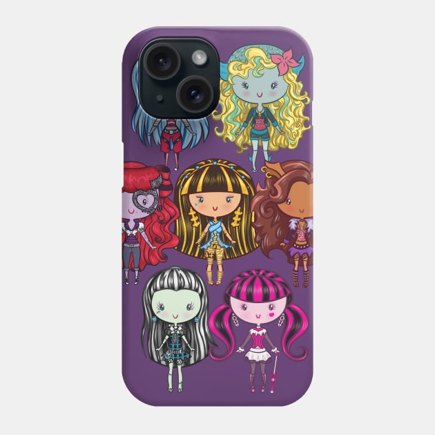 Monster CutiEs Phone Case by Ellador